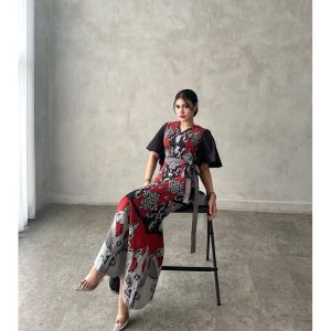 Long Dress Iki Tenun