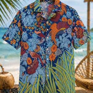 Tropical Batik Beach Shirt