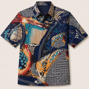 Tropical Batik Beach Shirt